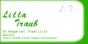 lilla traub business card